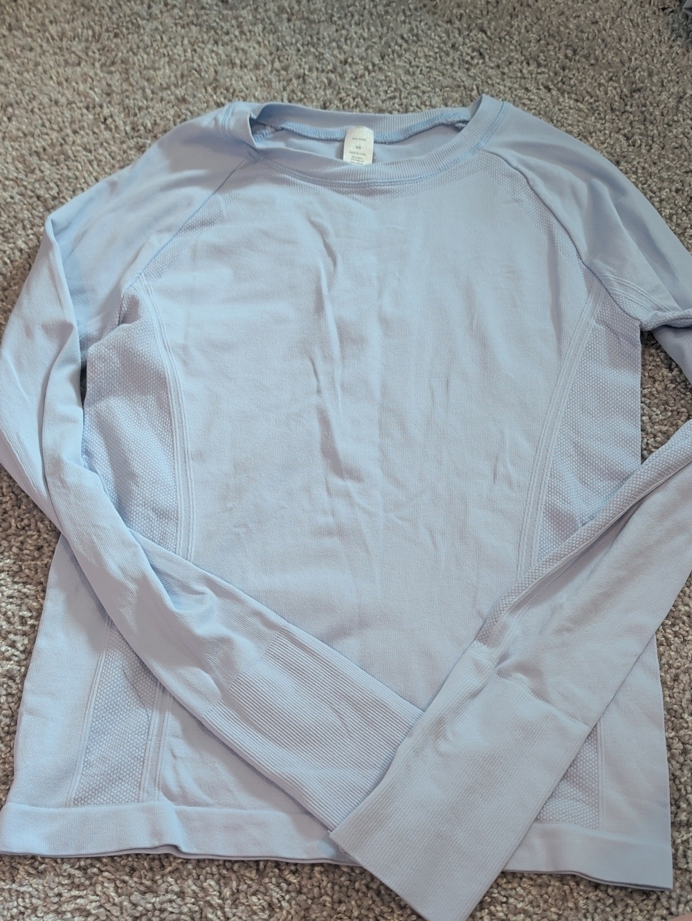 Light Blue Long Sleeve Performance Shirt